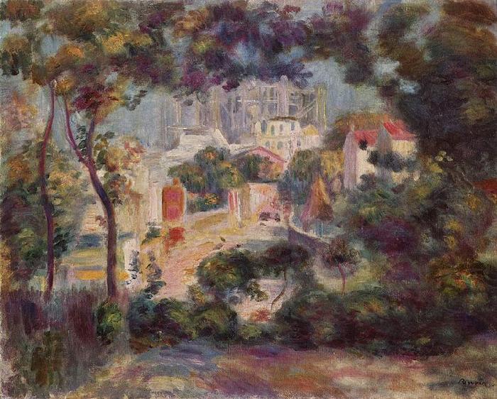 Pierre-Auguste Renoir Landschaft mit Ansicht von Sacre-Coeur China oil painting art